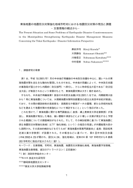 PDFファイル - 東京大学社会情報研究所廣井研究室