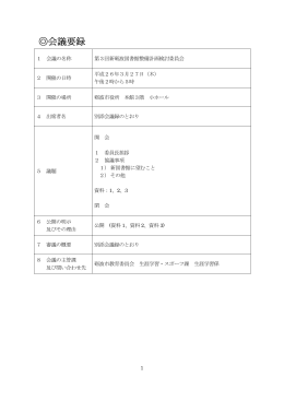 会議要録 - 砺波市役所