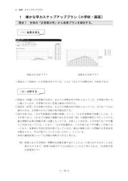 1 確かな学力ステップアッププラン〔小学校・国語〕