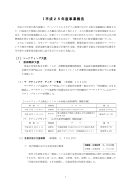 平成25年度事業報告書