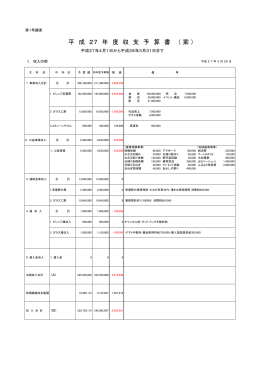 収支予算書 - www2.dango.ne.jpのホームページ