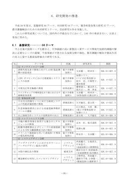 研究開発の推進（PDF：714KB）