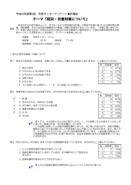 第2回防災・災害対策について（PDF：257KB
