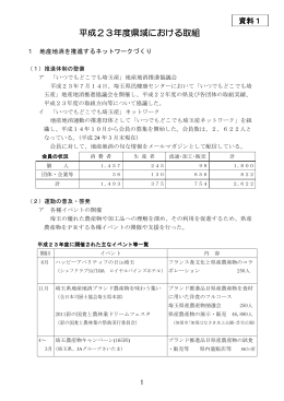 資料1 平成23年度県域における取組（PDF：1641KB）