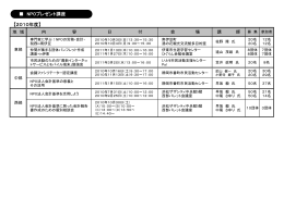 【2010年度】 NPOプレゼント講座
