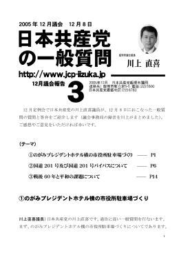 一般質問の質問と答弁 PDF