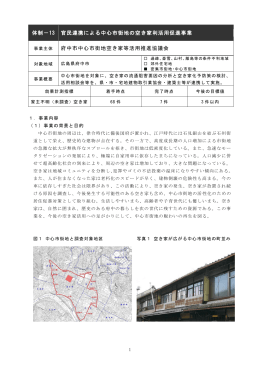 体制－13 官民連携による中心市街地の空き家利活用促進事業 事業
