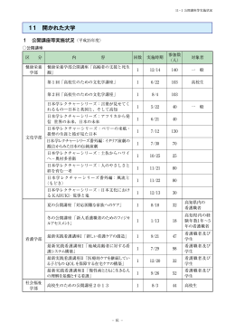 11 開かれた大学