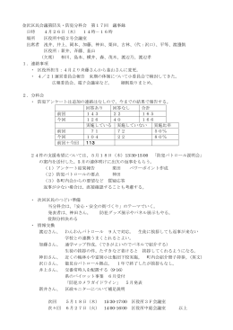 防災・防犯分科会 - 金沢区民会議ホームページ