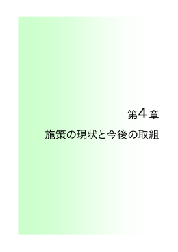 前期計画 第4章 施策の現状と今後の取組(PDF文書)