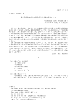 京都市へ対案提出