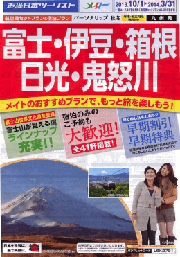 2013こ10/1ト2014.3/31 (一部コ-ス及び宿泊を除く・航空機セツけランは3