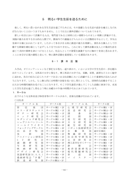 課外活動 - 東京工業大学