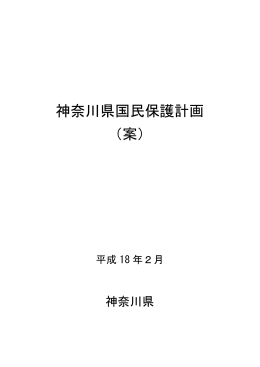 参考資料3 神奈川県国民保護計画（案）(PDF形式, 2.03MB)