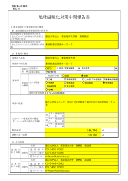 地球温暖化対策中間報告書