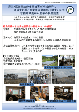 震災・原発事故の多重被害が地域経済に及ぼす影響と - 学系