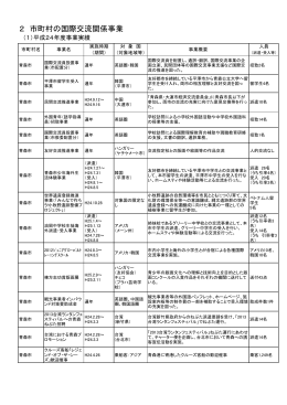 平成 24年度事業実績