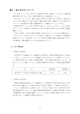第4 赤十字ボランティア - 日本赤十字社 東京都支部