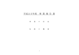事業報告書（PDF）