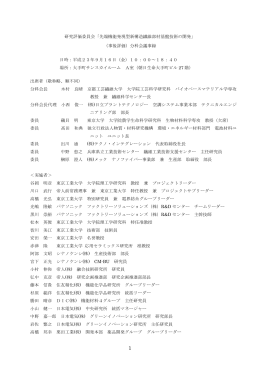 議事録 - 新エネルギー・産業技術総合開発機構