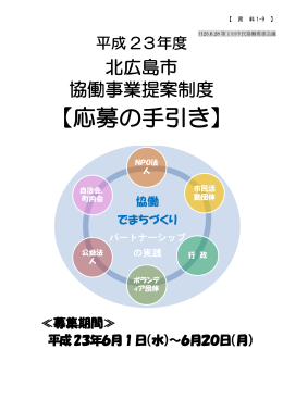 北広島市市民協働事業提案制度応募の手引き（PDF 620KB）