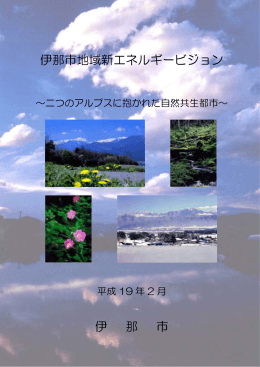 伊那市地域新エネルギービジョン（PDF：1487KB）
