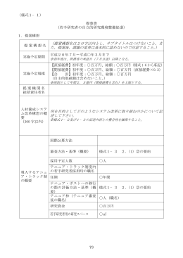 （提案構想名は20字以内とし、サブタイトルはつけ
