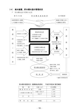 （4） 給水装置、貯水槽水道の管理状況