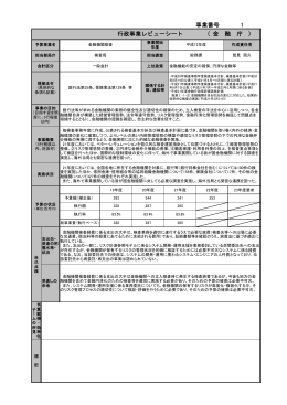 行政事業レビューシート（平成22年6月29日）（PDF:248KB）