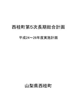 平成 24～26年度実施計画