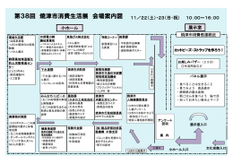 第38回 焼津市消費生活展 会場案内図