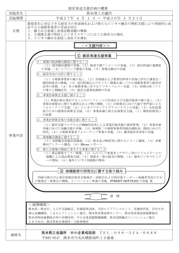経営発達支援計画の概要 実施者名 熊本商工会議所 実施