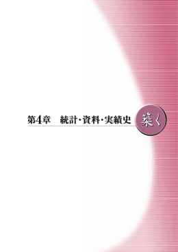 第4章 統計・資料・実績史