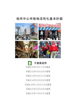 柏市中心市街地活性化基本計画（PDF形式 4970キロバイト）