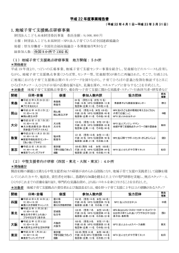 承認された事業報告書（PDF - 子育てひろば全国連絡協議会