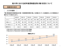 旭川市における成年後見制度を取り巻く状況について