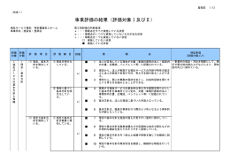 事業評価の結果（評価対象Ⅰ及びⅡ）