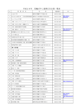 協賛企業一覧