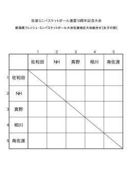 佐和田 NH 真野 相川 南佐渡 1 佐和田 NH 真野 相川 5 南佐渡