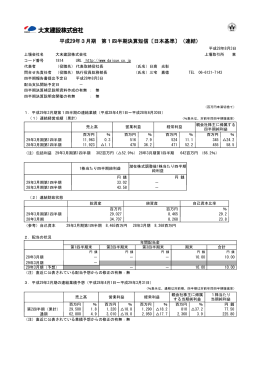 平成29年3月期 第1四半期決算短信〔日本基準