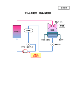 PDFファイルを開きます。苫小牧発電所1号機の概要図