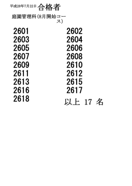 合格者（PDF）