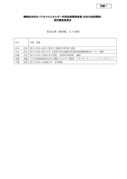 採択審査委員会 委員