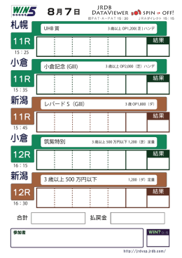 新潟 新潟 札幌 小倉 小倉