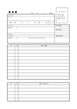 履歴書