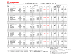 シンガポール・マレーシア・ミャンマー向けサービス