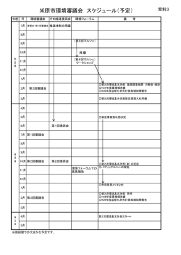 【資料3】スケジュール (ファイル名：h28_3kankyo サイズ