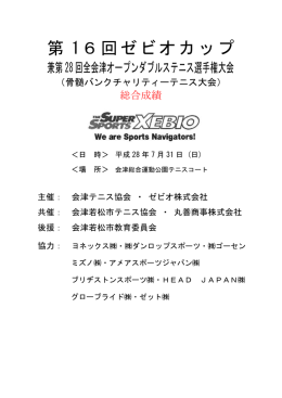 結果 - 会津テニス協会