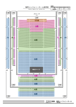 SS席 S席 A席 B席 B席 B席 A席 A席 S席 SSAABB