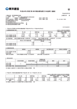 「平成29年3月期 第1四半期決算短信」を発表しました